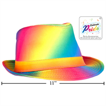 Image de PRIDE RAINBOW FEDORA HAT