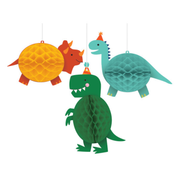 Image de Dino Blast Honeycomb Hanging Decoration 