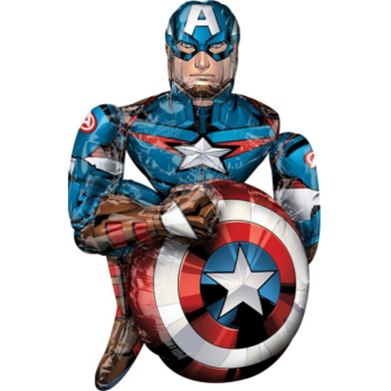 Image sur 52" CAPTAIN AMERICA AIRWALKER - INCLUDES HELIUM