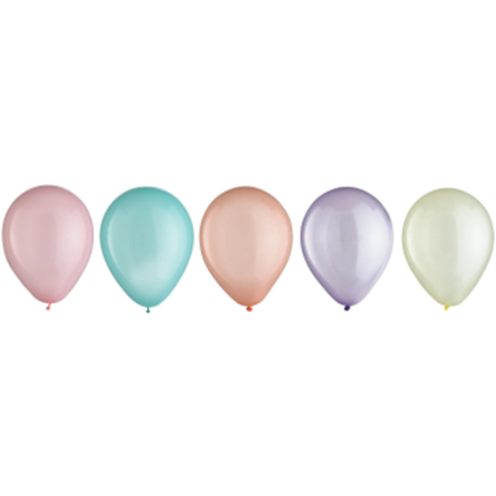 Image sur 5" SORBET ASSORTED LATEX BALLOONS