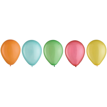 Image de 5" SHERBET ASSORTED LATEX BALLOONS