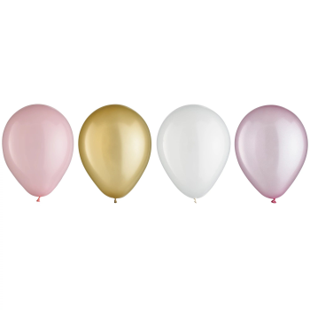 Picture of 5" PASTEL PINK ASSORTED LATEX BALLOONS