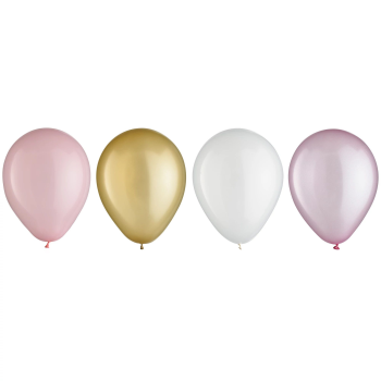 Image de 5" PASTEL PINK ASSORTED LATEX BALLOONS