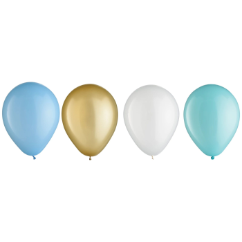 Picture of 5" PASTEL BLUE ASSORTED LATEX BALLOONS