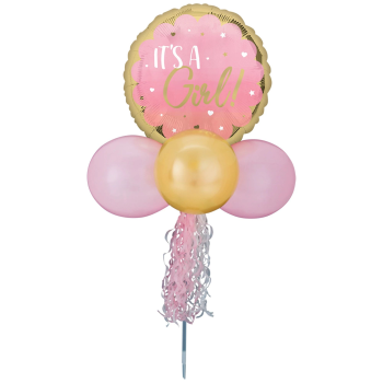 Image de PINK BABY GIRL BALLOON YARD SIGN