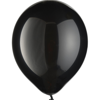 Image de 12" BLACK LATEX BALLOONS 72/PKG