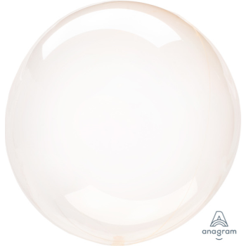 Image de 21'' CRYSTAL CLEAR ORANGE ORBZ BALLOON