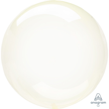Picture of 21'' CRYSTAL CLEAR YELLOW ORBZ BALLOON