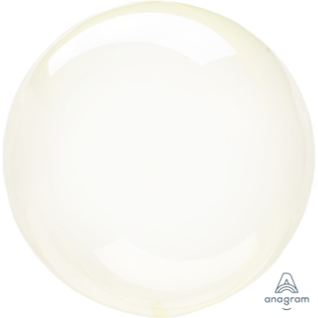 Image de 21'' CRYSTAL CLEAR YELLOW ORBZ BALLOON