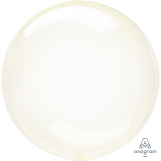 Picture of 21'' CRYSTAL CLEAR YELLOW ORBZ BALLOON