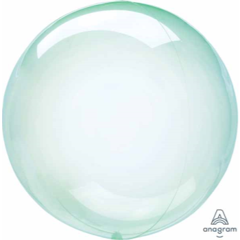 Picture of 21'' CRYSTAL CLEAR GREEN ORBZ BALLOON