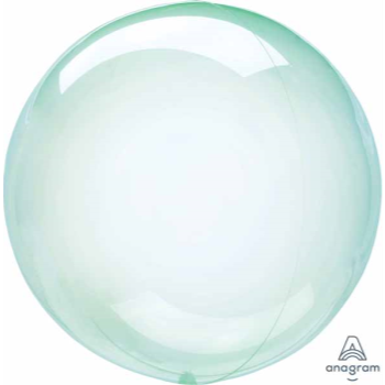 Image de 21'' CRYSTAL CLEAR GREEN ORBZ BALLOON