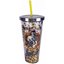 Picture of HARRY POTTER - HUFFLEPUFF LARGE CUP WITH STRAW