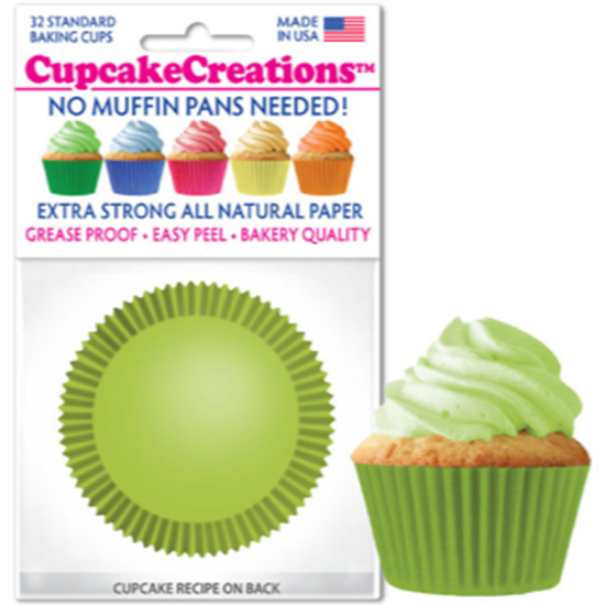 Image sur BAKING CUPS - STANDARD - LIME GREEN 32/PKG