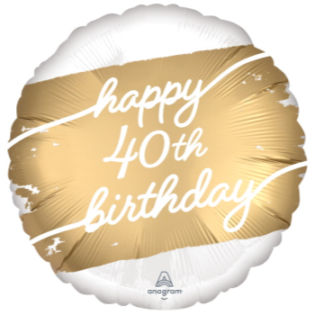 Image de 18" FOIL - GOLDEN AGE 40TH BIRTHDAY 