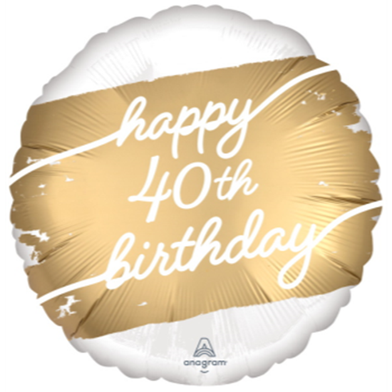 Picture of 18" FOIL - GOLDEN AGE 40TH BIRTHDAY 