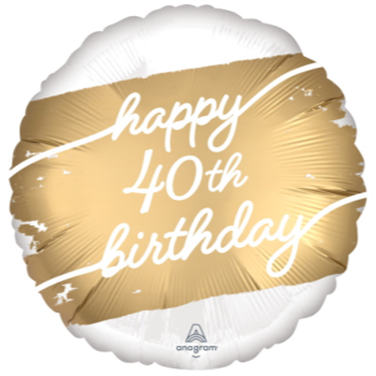 Image sur 18" FOIL - GOLDEN AGE 40TH BIRTHDAY 