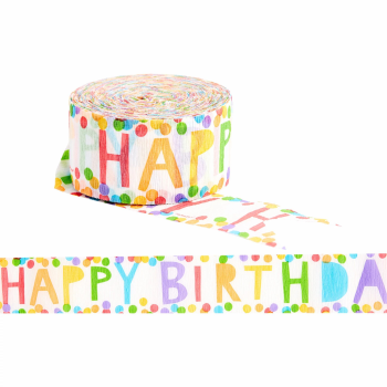 Image de HAPPY BIRTHDAY RAINBOW STREAMERS 81'