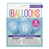 Image sur 12" LATEX BALLOONS - BLUE FLORAL ELEPHANT 