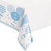 Image sur TABLEWARE - 1st BIRTHDAY BLUE GINGHAM - TABLE COVER