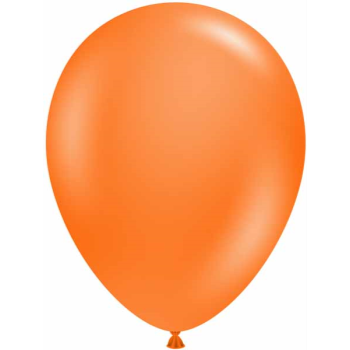 Image de 5" ORANGE LATEX BALLOONS - TUFTEK