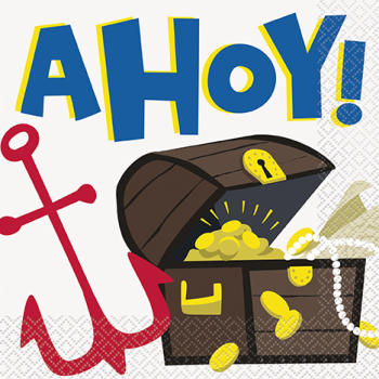 Image de AHOY PIRATE LUNCHEON NAPKINS