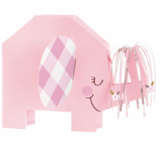 Image sur PINK FLORAL ELEPHANT CENTERPIECE