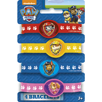 Image de PAW PATROL STRETCHY BRACELET - 4\PKG