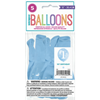 Image sur 12" BALLOONS 1st BIRTHDAY BLUE GINGHAM 