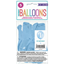Picture of 12" BALLOONS 1st BIRTHDAY BLUE GINGHAM 