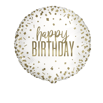 Image de 18" FOIL - CONFETTI GOLD BIRTHDAY