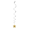 Picture of DECOR - SILVER AND GOLD HANGING STAR SWIRLS 