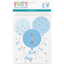 Picture of DECOR - 1st BIRTHDAY BLUE GINGHAM - PAPER TREAT BAGS WITH SEALS