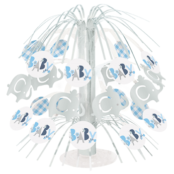 Image de BLUE FLORAL ELEPHANT CASCADE CENTERPIECE