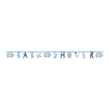 Picture of BLUE FLORAL ELEPHANT JOINTED BANNER