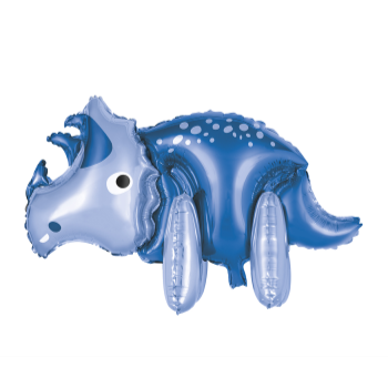Picture of 24" TABLETOP - BLUE DINOSAUR FOIL BALLOON - AIR FILLED