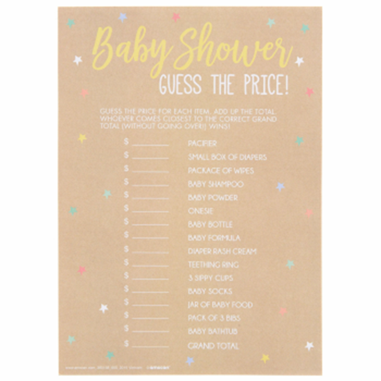 Image sur DECOR - BABY SHOWER PRICE GAME