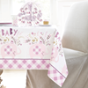 Picture of PINK FLORAL ELEPHANT TABLE COVER