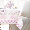 Image sur PINK FLORAL ELEPHANT TABLE COVER