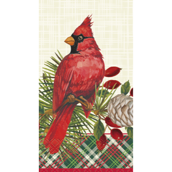 Image de TABLEWARE - RED CARDINAL XMAS GUEST TOWELS
