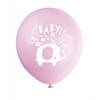 Picture of 12" LATEX BALLOONS - PINK FLORAL ELEPHANT 