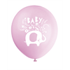 Image sur 12" LATEX BALLOONS - PINK FLORAL ELEPHANT 