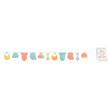 Picture of DECOR - BABY SHOWER AUTOGRAPH CLOTHESLINE GARLAND