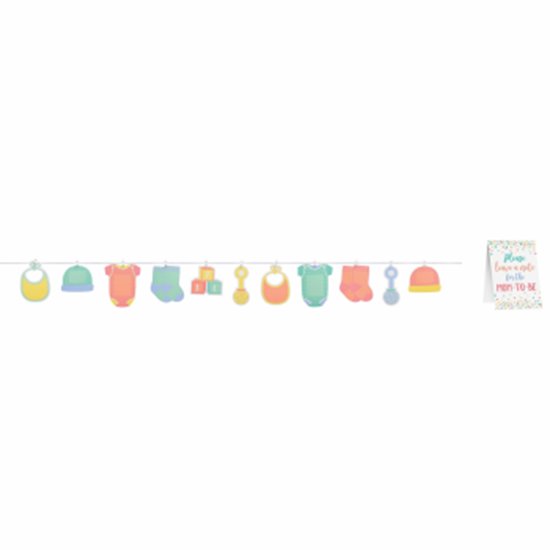 Image sur DECOR - BABY SHOWER AUTOGRAPH CLOTHESLINE GARLAND