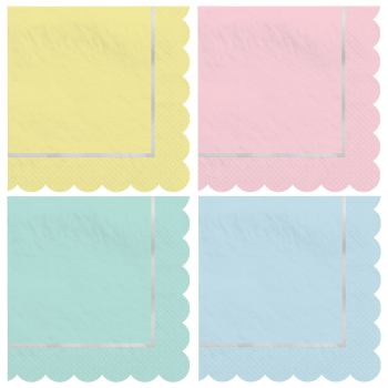 Image de TABLEWARE - PRETTY PASTELS LUNCHEON NAPKINS