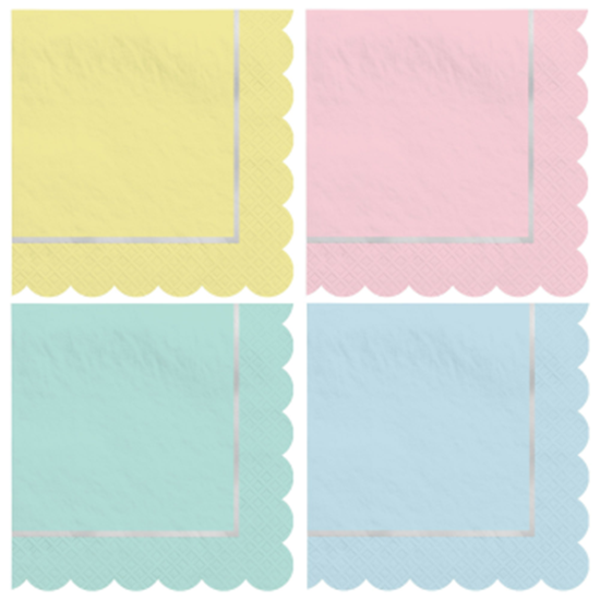 Image sur TABLEWARE - PRETTY PASTELS LUNCHEON NAPKINS