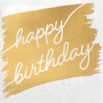 Picture of TABLEWARE - GOLDEN AGE BIRTHDAY LUNCHEON NAPKINS