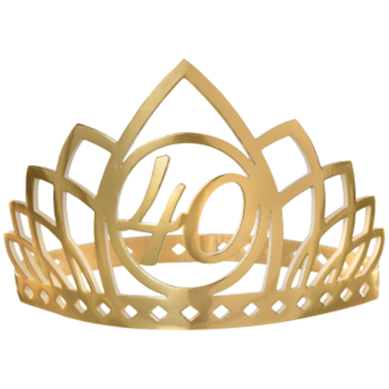 Picture of 40th GOLDEN AGE BIRTHDAY CROWN