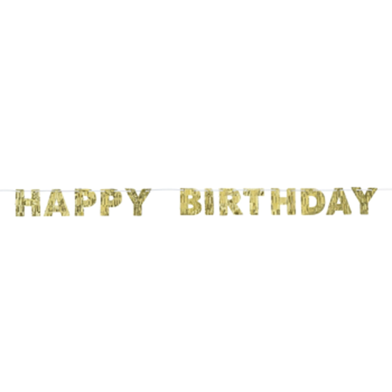 Image sur DECOR - GOLDEN AGE BIRTHDAY - FRINGE LETTER BANNER