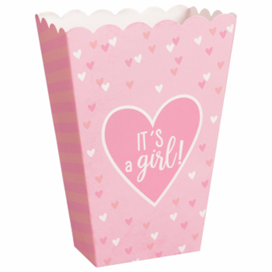 Picture of DECOR - IT'S A GIRL POPCORN BOXES